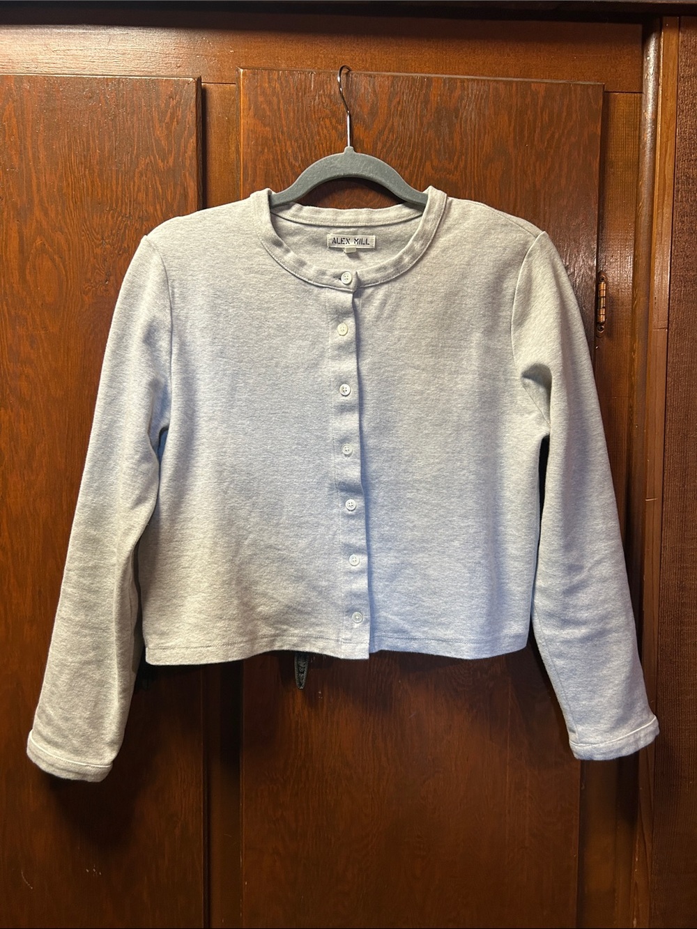 Alex Mill Coco Sport Cropped Button Cardigan